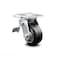 Service Caster 4 Inch Rubber on Aluminum Caster with Roller Bearing and Total Lock Brake SCC SCC-TTL30S420-RAR - alternate 1